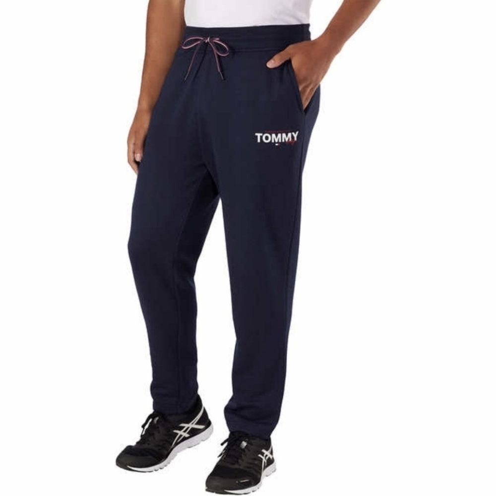 Tommy Hilfiger Men's Navy Blue Athletic Pants - Large | EUC